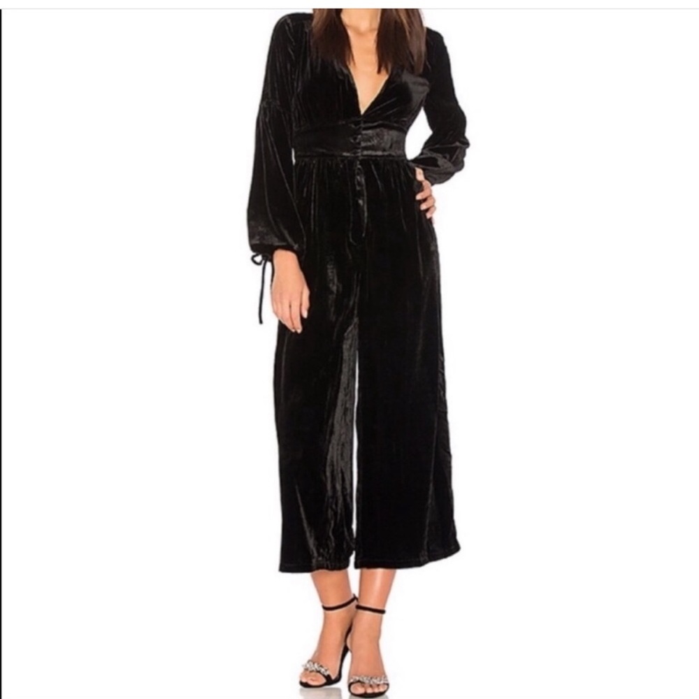 Free People velvet jumpsuit